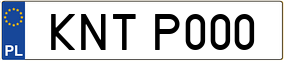 Trailer License Plate